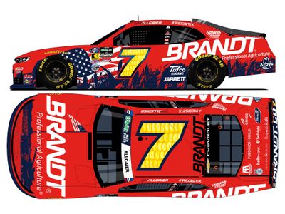 PRE-ORDER - Justin Allgaier Autographed 2026 Brandt Patriotic 1:24 Nascar Diecast - O'Reilly Auto Parts Series