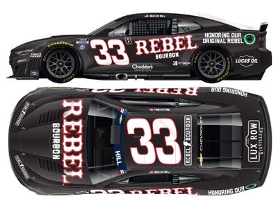 PRE-ORDER - Austin Hill 2026 Rebel Bourbon Tribute To KB 1:24 Elite Nascar Diecast