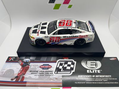 Shane Van Gisbergen 2025 Weathertech Chicago 7/6/25 Race Win 1:24 Elite Liquid Color Nascar Diecast