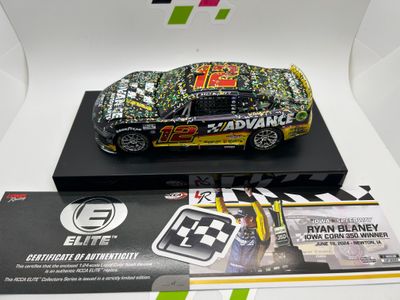 Ryan Blaney 2024 Advance Auto Parts Iowa Race Win 1:24 Elite  Liquid Color Nascar Diecast
