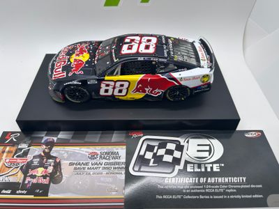 Shane Van Gisbergen 2025 Red Bull / Sonoma 7/13/25 Race Win 1:24 Elite Color Chrome Nascar Diecast