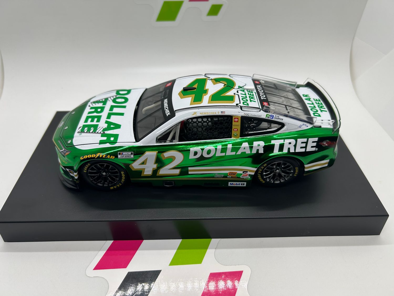 John Hunter Nemechek 2026 Dollar Tree 1:24 Color Chrome Nascar Diecast