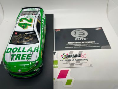 John Hunter Nemechek Autographed 2026 Dollar Tree 1:24 Elite Nascar Diecast