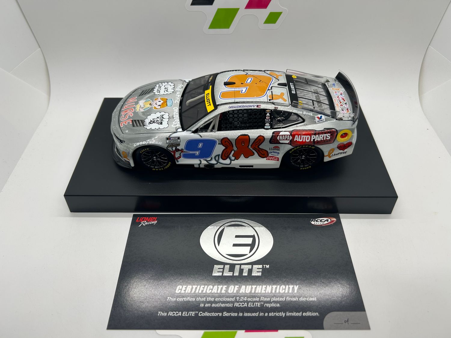 Chase Elliott 2025 Napa Children's Healthcare of Atlanta 1:24 Elite Raw Nascar Diecast