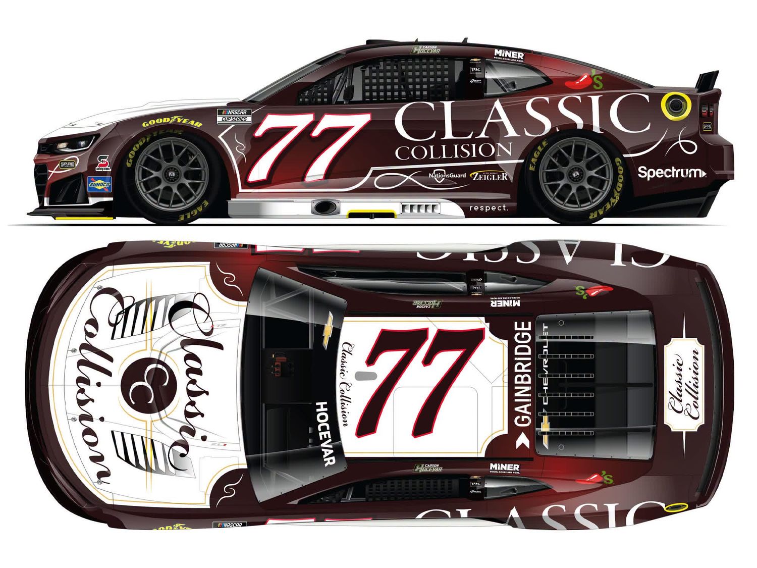 PRE-ORDER - Carson Hocevar 2026 Classic Collision 1:24 Nascar Diecast