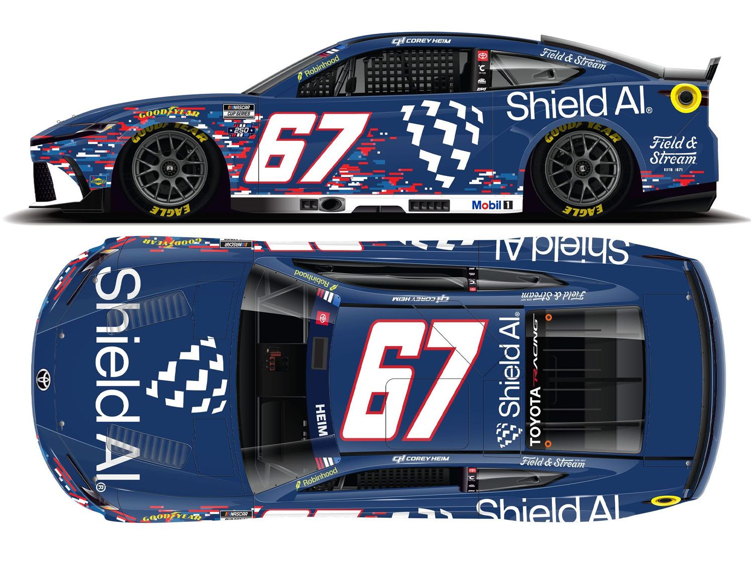 PRE-ORDER - Corey Heim 2026 Shield AI 1:24 Nascar Diecast