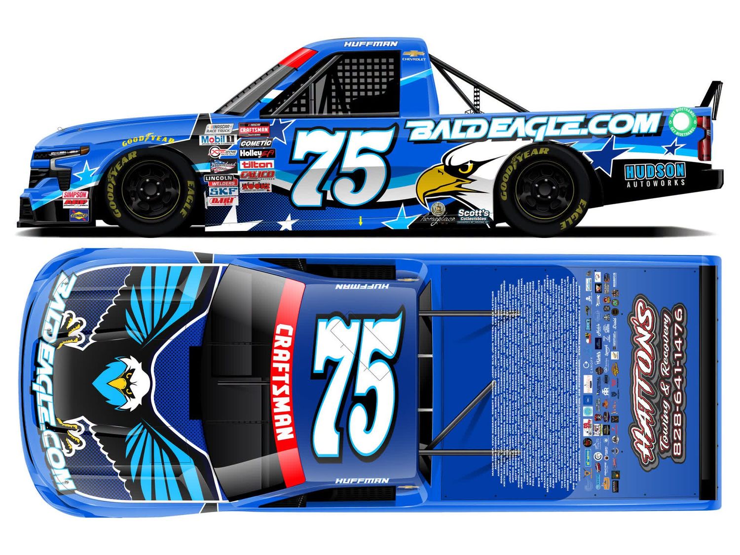 PRE-ORDER - Landon Huffman 2026 BaldEagle 1:24 Nascar Diecast - Truck Series