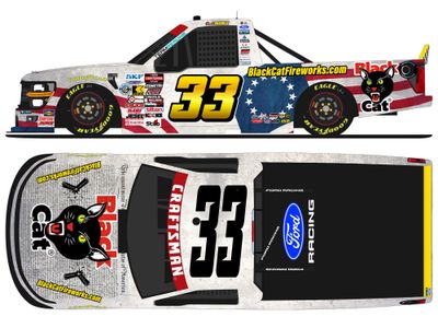 PRE-ORDER - Frankie Muniz 2026 Black Cat Fireworks 1:24 Nascar Diecast Truck Series