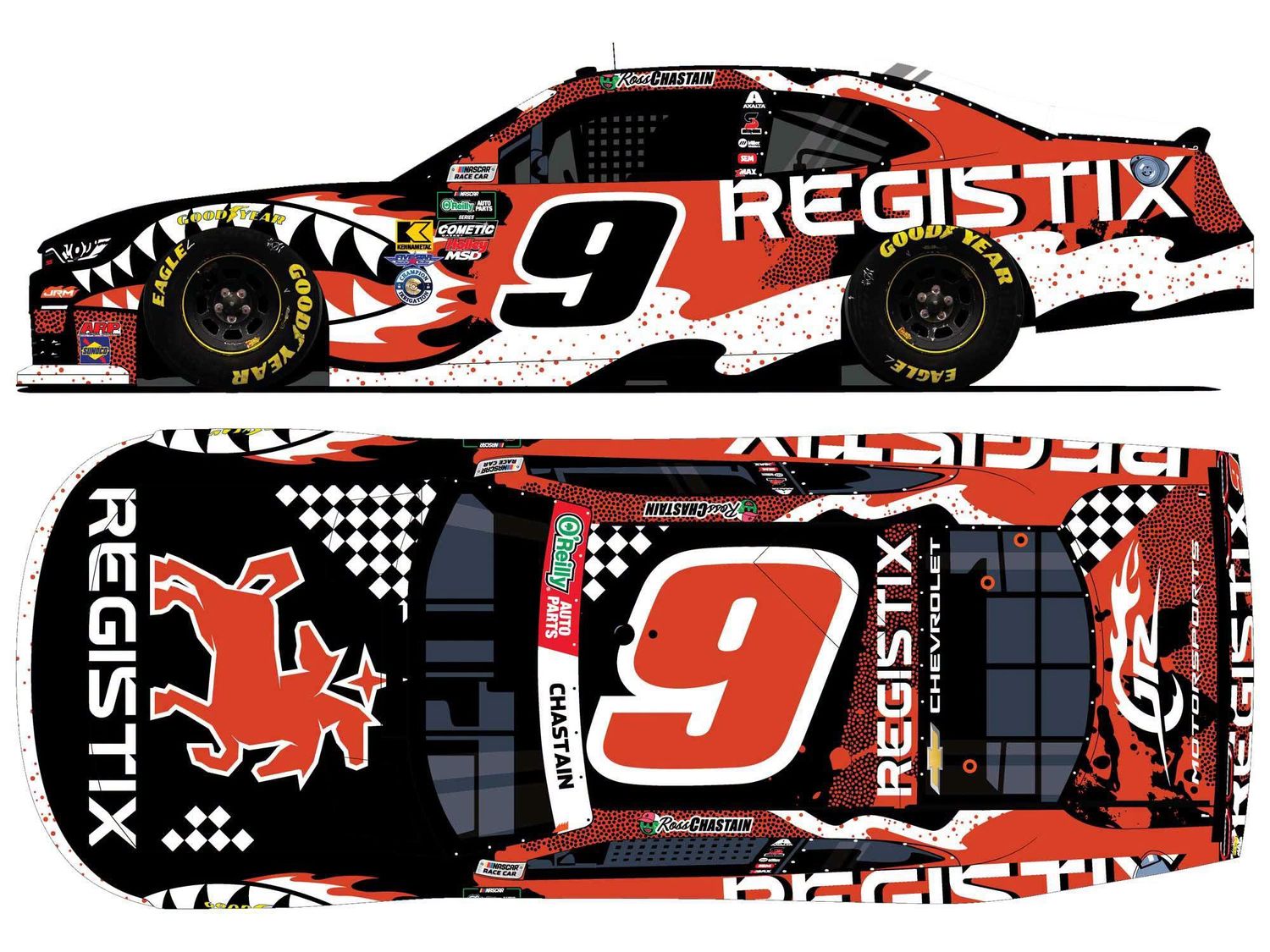 PRE-ORDER - Ross Chastain 2026 Registix 1:24 Nascar Diecast - O'Reilly Auto Parts Series