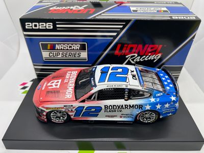 Ryan Blaney 2026 BodyArmor Patriotic Red White Blue 1:24 Flashcoat Color Nascar Diecast
