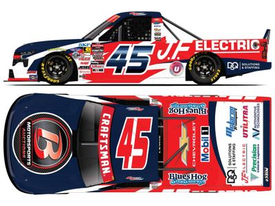 PRE-ORDER - Landen Lewis 2026 Motorsports Auctions/J.F. Electric 1:24 Nascar Diecast - FOIL NUMBER - Truck Series