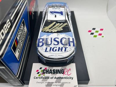 Ross Chastain Autographed 2026 Busch Light 1:24 Nascar Diecast - FOIL NUMBER DIECAST