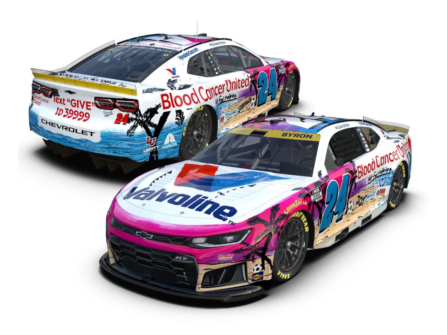 PRE-ORDER - William Byron 2026 Blood Cancer United 1:24 Elite Nascar Diecast