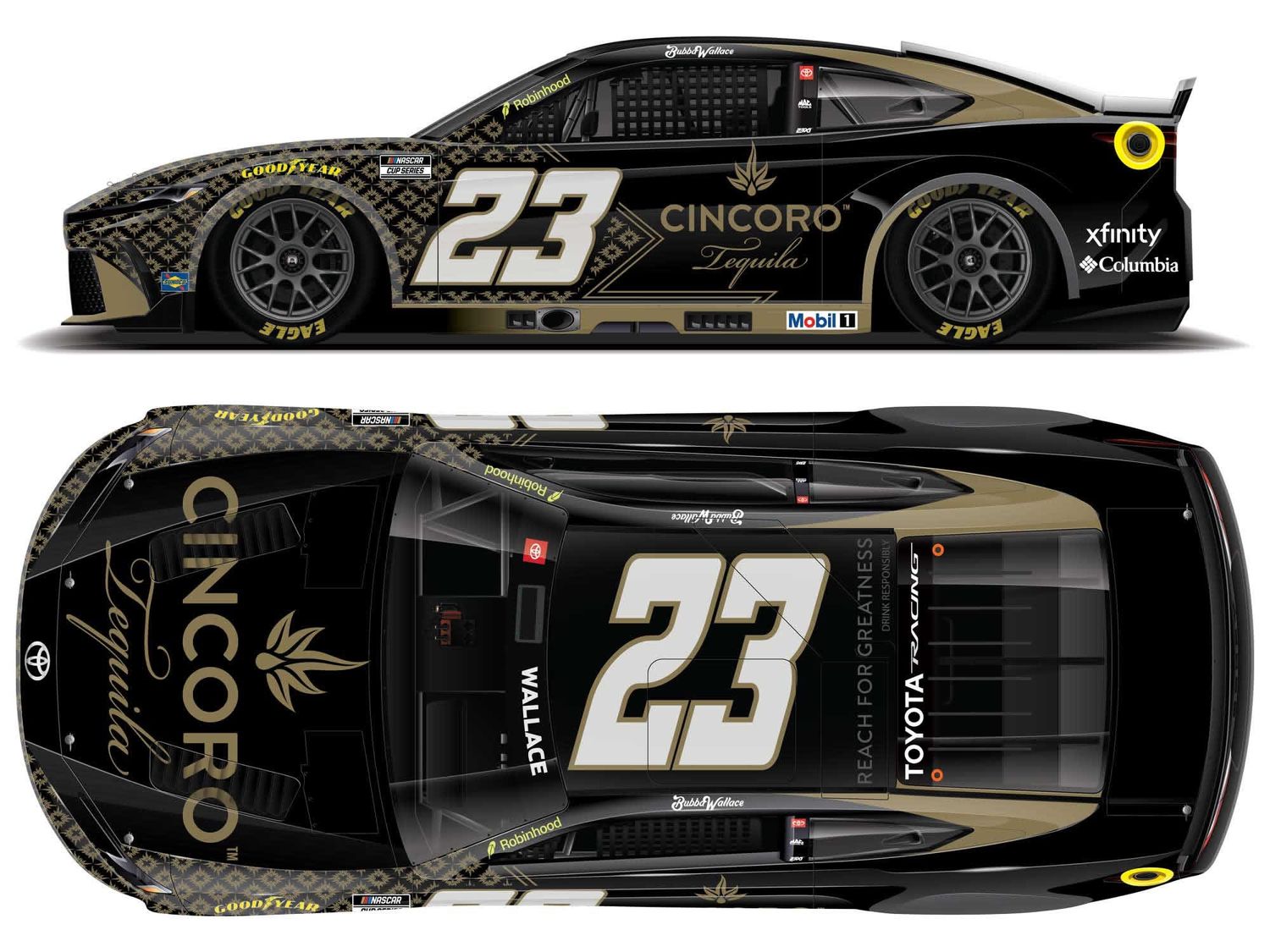 PRE-ORDER - Bubba Wallace 2026 Cincoro Tequila 1:24 Elite Nascar Diecast