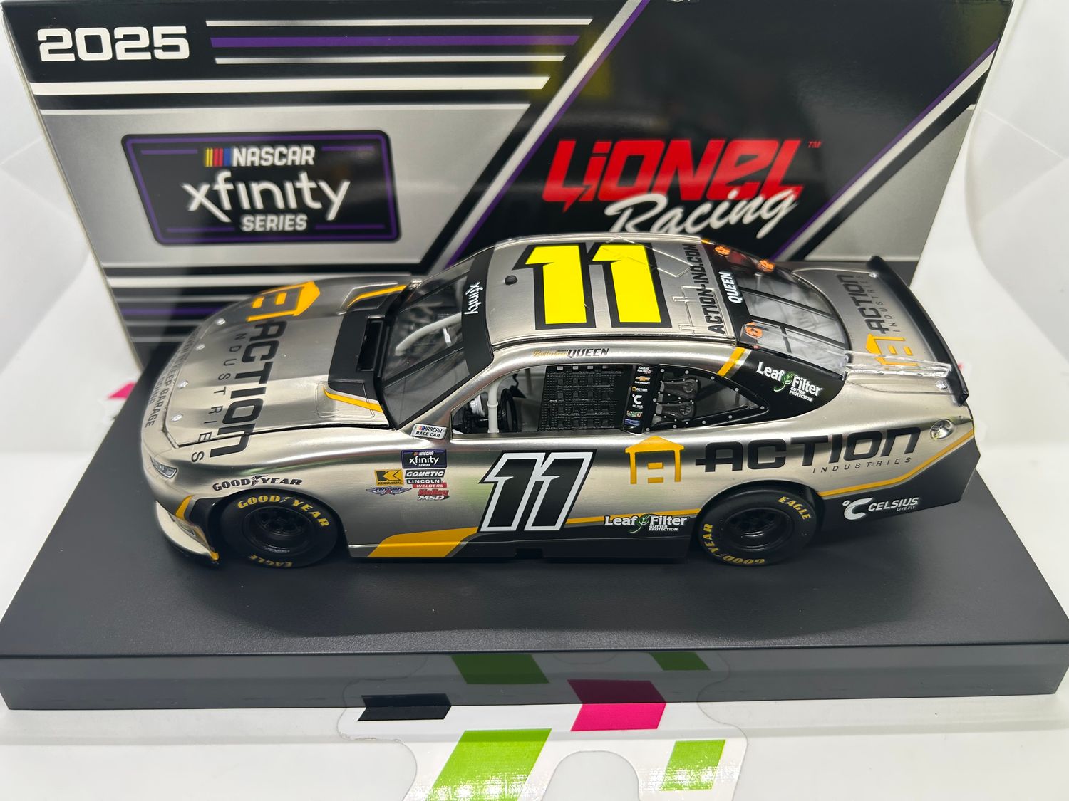 Brenden " Butterbean" Queen 2025 Action Industries 1:24 Color Chrome Xfinity Diecast [Lionel Racing]