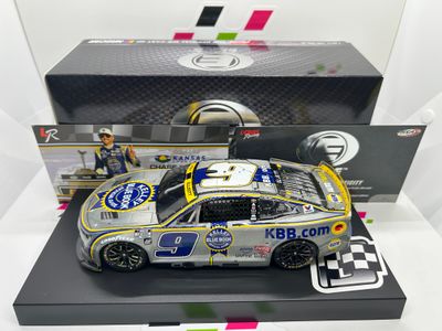 Chase Elliott 2025 Kelley Blue Book Kansas 9/28/25 Race Win RAW Finish 1:24 Elite Nascar Diecast