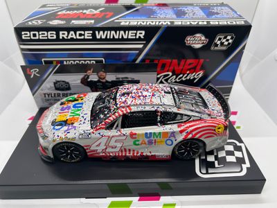 Tyler Reddick 2026 Chumba Casino / Daytona 500 2/15/26 Race Win Flashcoat Silver 1:24 Nascar Diecast