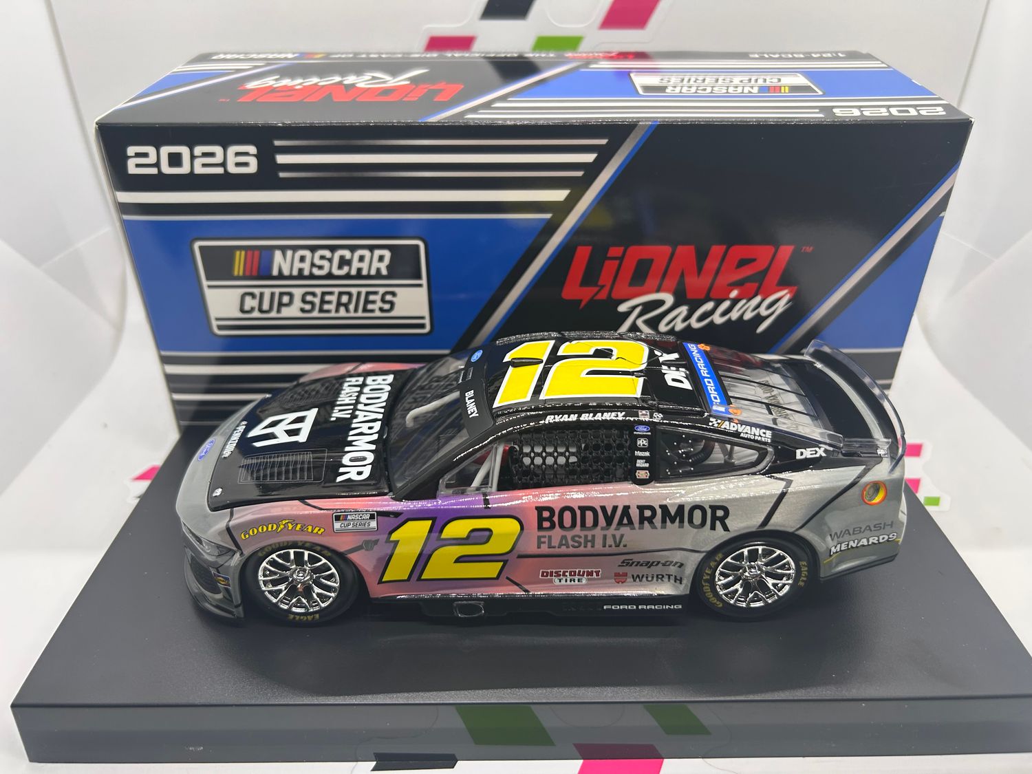 Ryan Blaney 2026 BodyArmor Flash I.V. Caffeine RAW Finish 1:24 Nascar Diecast