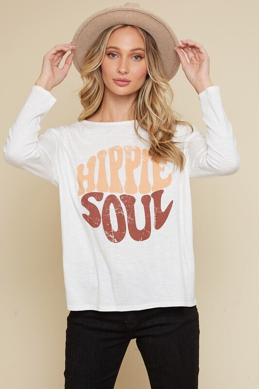 Hippie Soul Graphic Tee ~ White