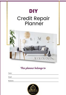 Diy Credit Repair planner *Instant download*