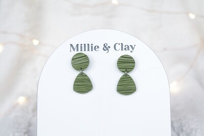 Sally Studs - Olive Green Small