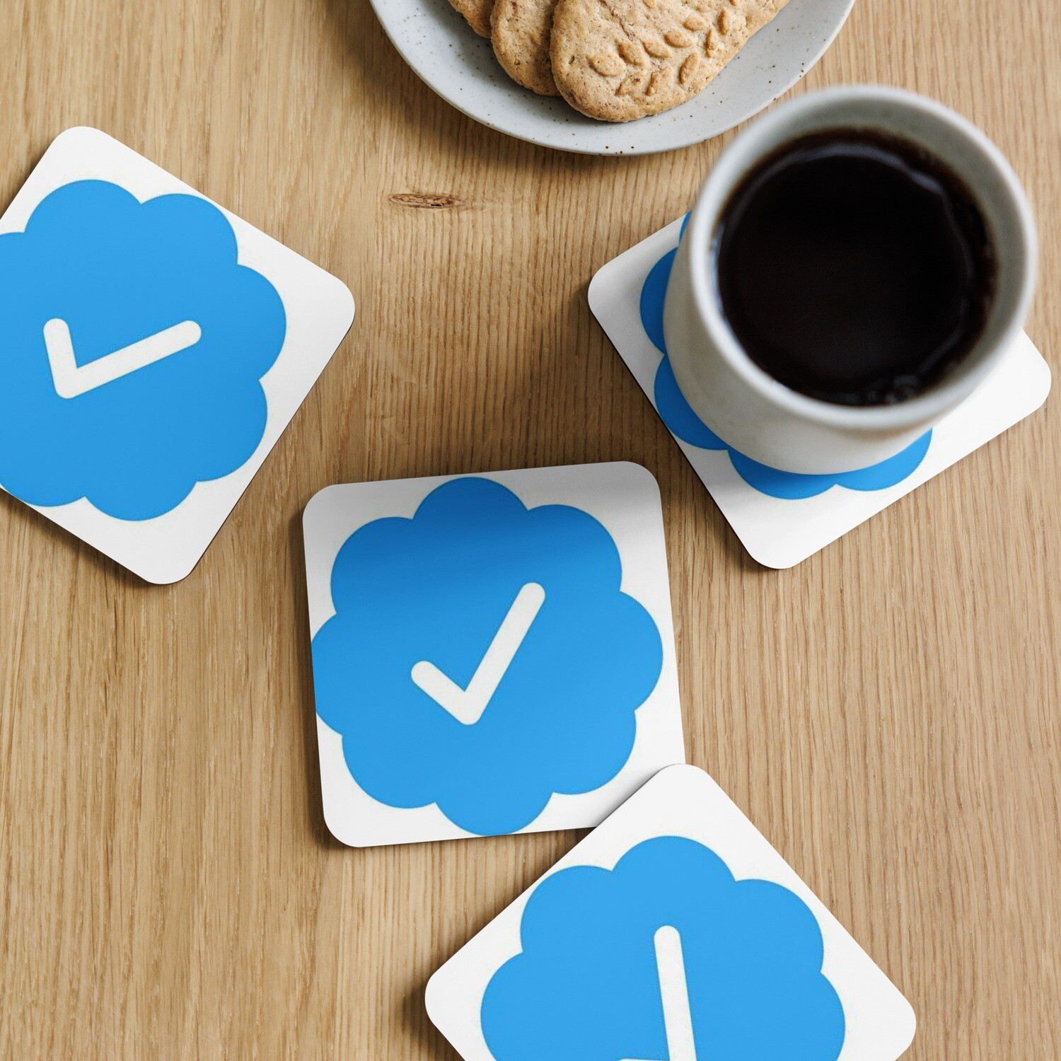 Cork-back coaster (Verified)