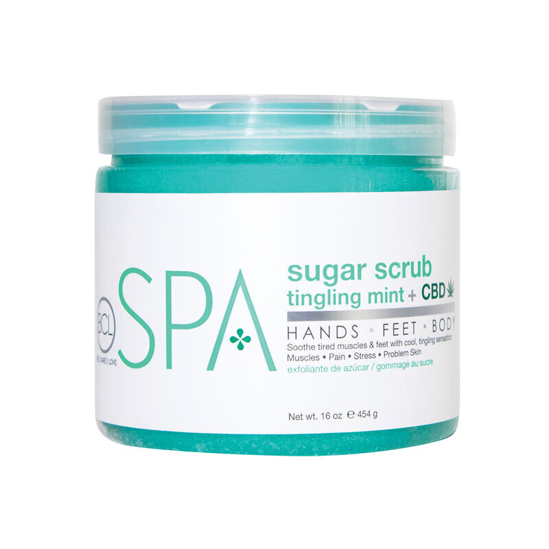 BCL Tingling Mint + CBD Sugar Scrub