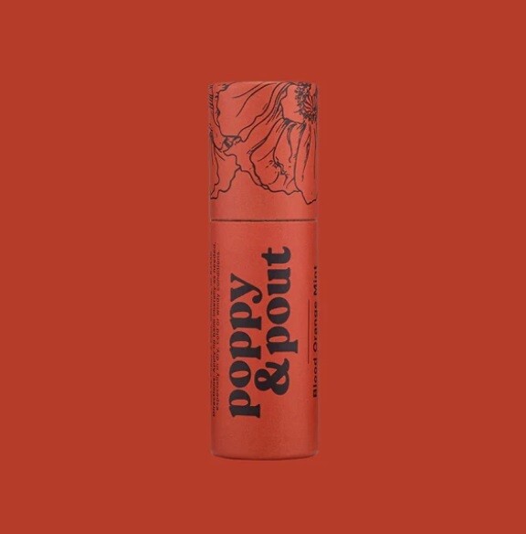 Poppy + Pout Blood Orange Mint Lip Balm