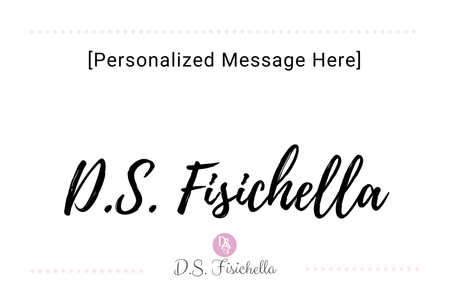 Signed Sticker &amp; Personalized Keepsake