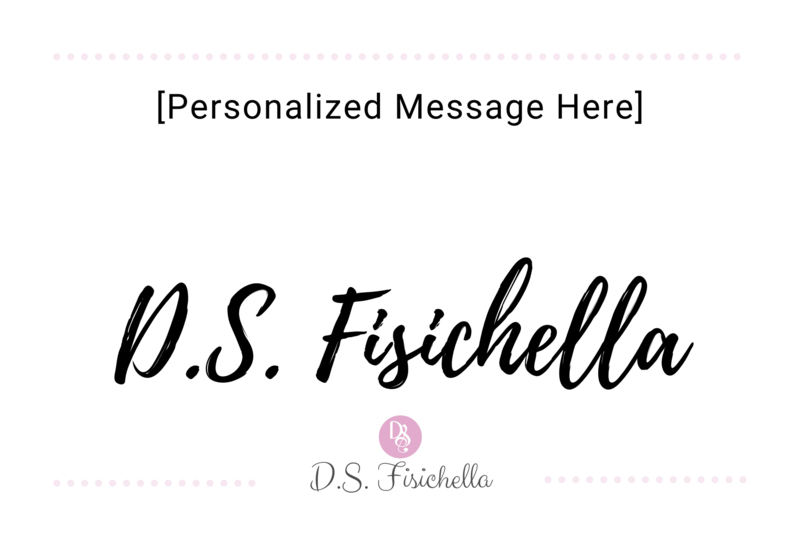 Signed Sticker &amp; Personalized Keepsake