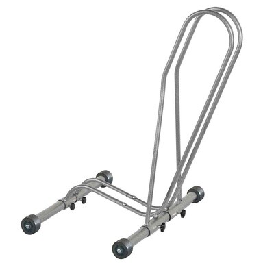 Delta Shop Rack Adjustable Floor Stand with Wheels: Holds One Bike MDELTA60