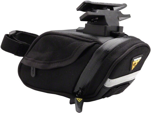 Topeak Aero Wedge DX Seat Bag with Mount: Small Black 11575