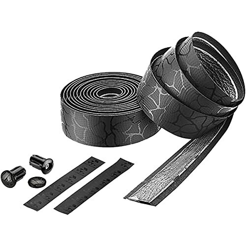 Ciclovation Leather Touch Handlebar Tape, Magma Blk/Ash