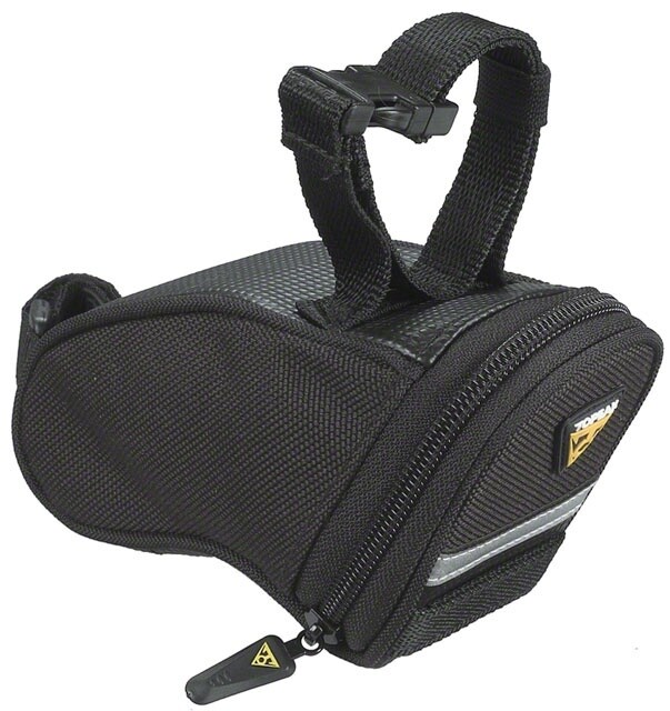 Topeak Aero Wedge Seat Bag - Strap-on, Micro, Black