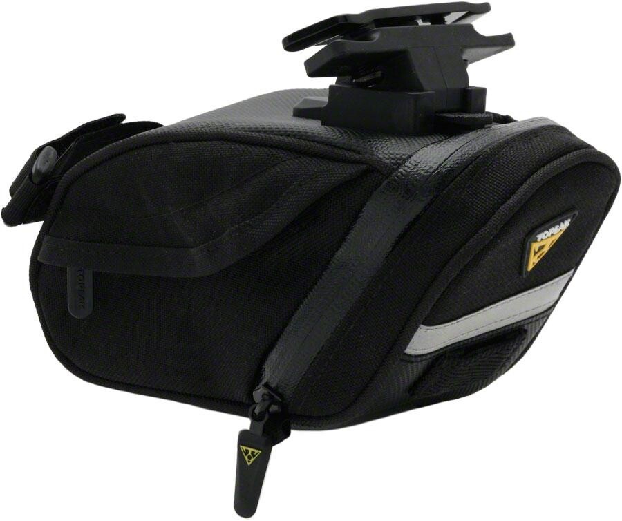 Topeak Aero Wedge DX Seat Bag with Mount: Medium Black 11575