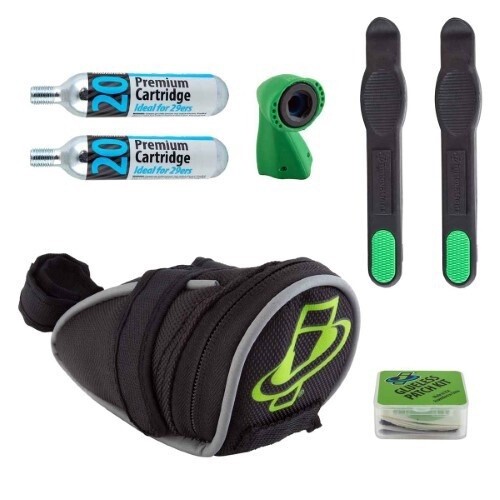 Genuine Innovations Seat Bag Repair and Inflation Tool Kit with two 20 gram Co2 Cartridges