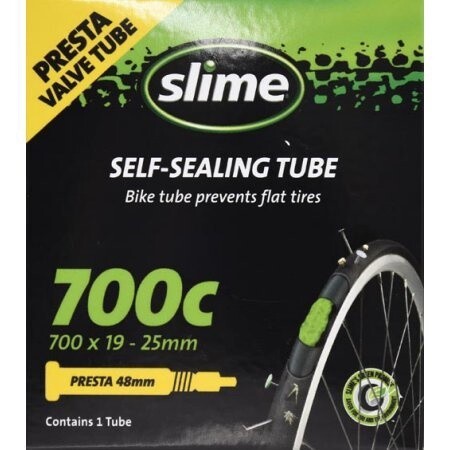 Slime Self-Sealing Tube 700c x 19mm-25mm 48mm Presta Valve 3163
