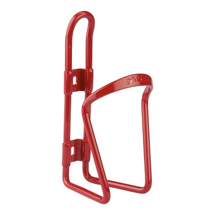 MSW AC-100 Alloy Water Bottle Cage 6mm rod Red 33235