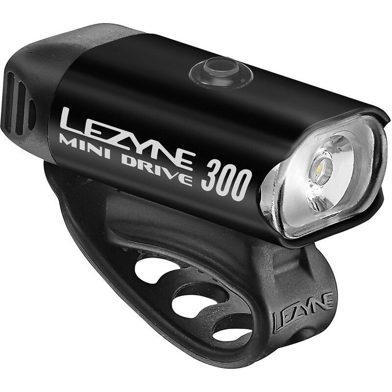Lezyne Mini Drive 300 LED Headlight: Black MLEZ62