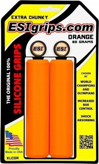 ESI 34mm Extra Chunky Silicone Grips: Orange K1574