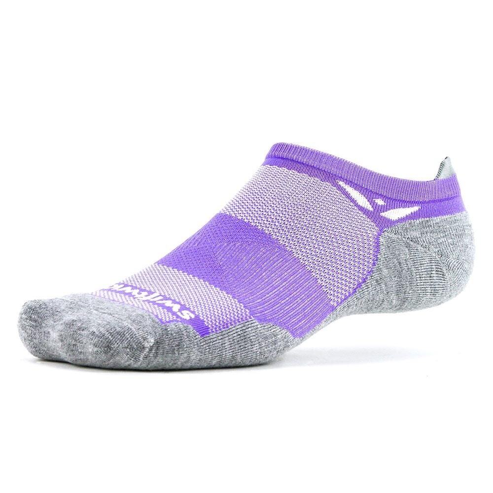SwiftWick Zero Gray Purple SM Socks