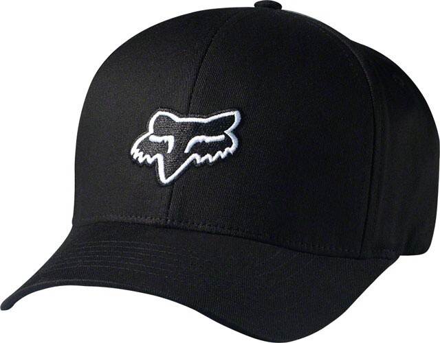 Fox Racing Legacy Flexfit Hat: Black SM/MD MFOX9244