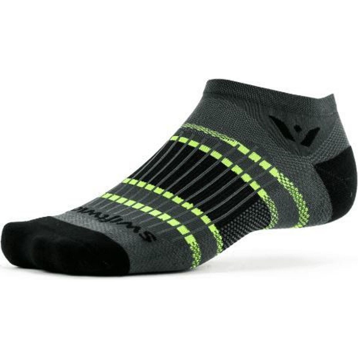 SwiftWick Black Gray Zero MED Socks