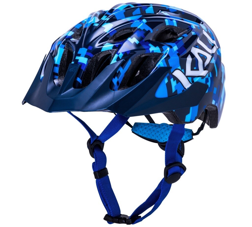Kali Chakra Youth Helmet - Pixel Blue, 52-57cm
