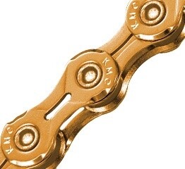 KMC X11EL Chain: 11-speed 118 Links Ti-Nitride Gold K6135
