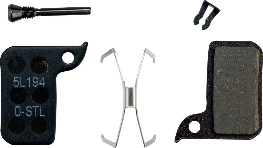 SRAM Disc Brake Pads - Organic Compound, Steel Backed, Quiet, Monoblock, For SRAM Hydraulic Road Disc, Level A1 (2017-2019)