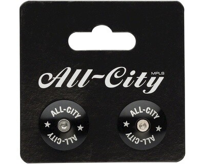 All-City Locking Handlebar End Plugs Black K5008