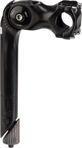 Kalloy Uno 822 Adjustable Stem 25.4 x 80mm 1-1/8 quill Black K3592