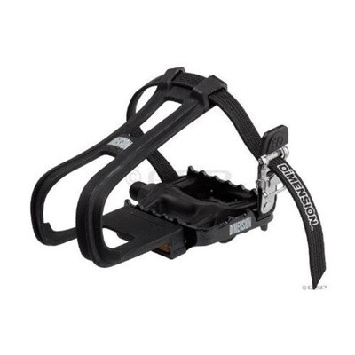 Dimension Combo Sport Pedal/Toeclip Set 9/16 7754