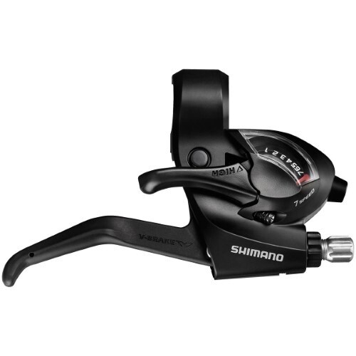 Shimano ST-EF41 3x7-Speed Brake/Shift Lever Set Black